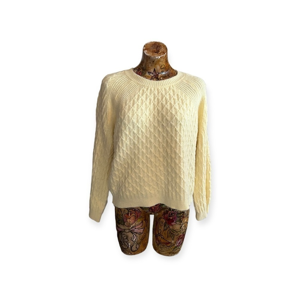 Redberry Fashion sweater yellow wool blend small